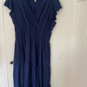 Elegant Navy Blue Dress